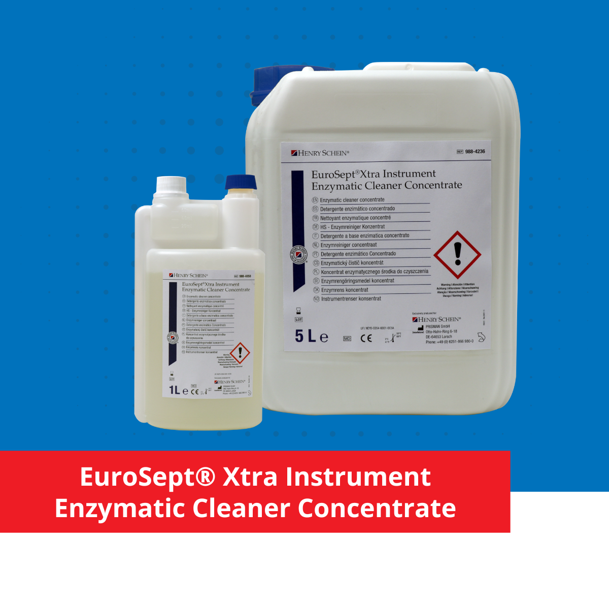 EuroSept Xtra Instrument Enzymatic Cleaner Concentrate