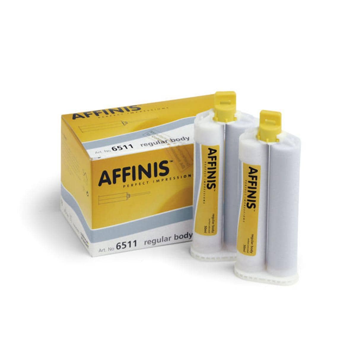 Affinis System 50 - Regular Body, 2x 50 ml et 12 embouts de mlange jaunes