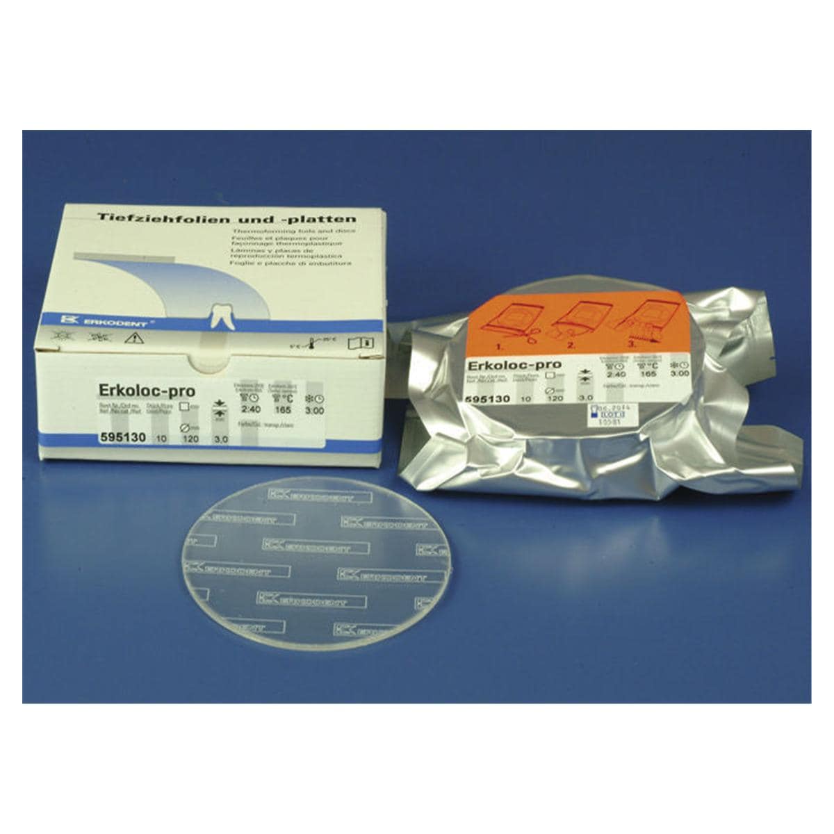 Erkoloc-pro transparant met isoleerfolie  120 mm - Dikte 2 mm, 10 stuks