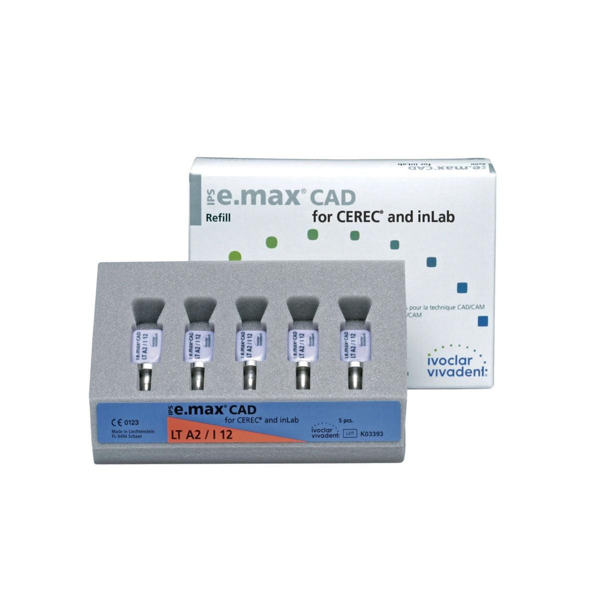 IPS e.max CAD Blocks LT - I12, A1