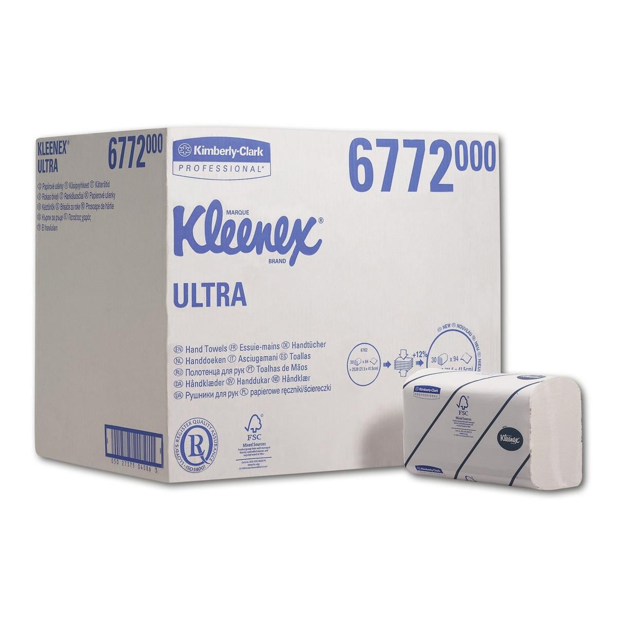 Essuie-mains Kleenex Ultra - 2 plis