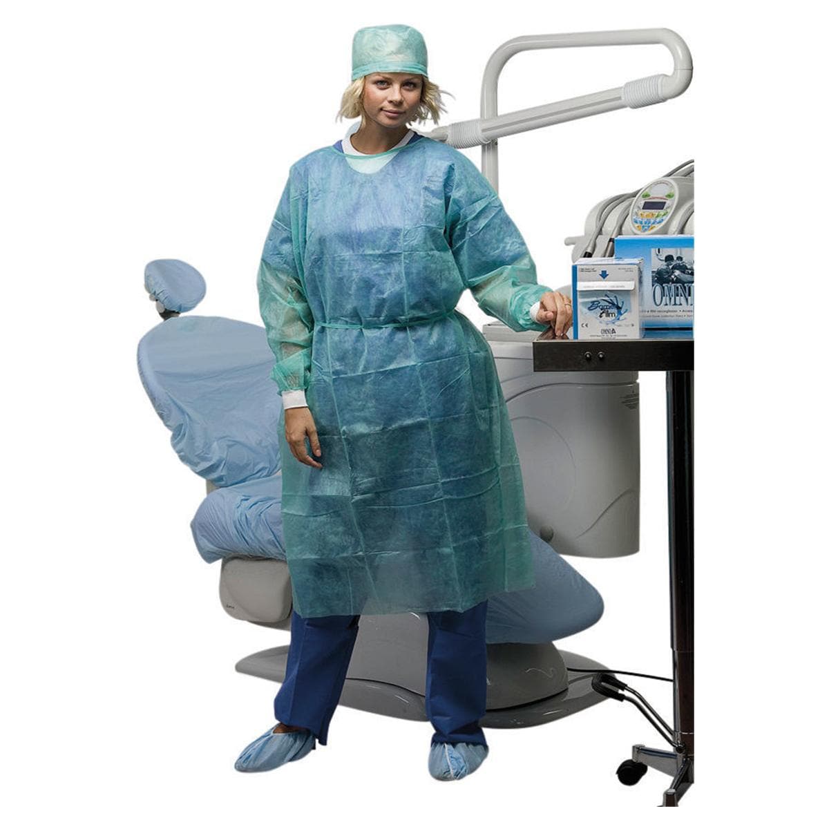 OK - operatiejassen Surgical Line - Met elastieken manchet, lichtblauw 22.D1307 - 50 stuks