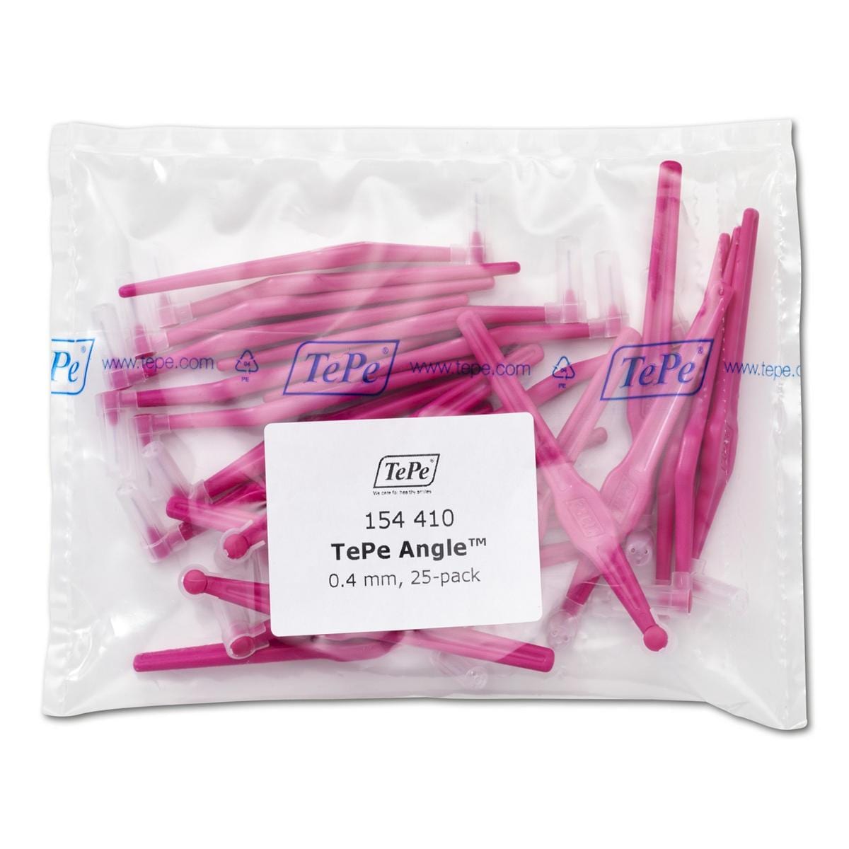 Angle Interdentale Ragers - navulling - Roze,  0,4 mm, 25 stuks