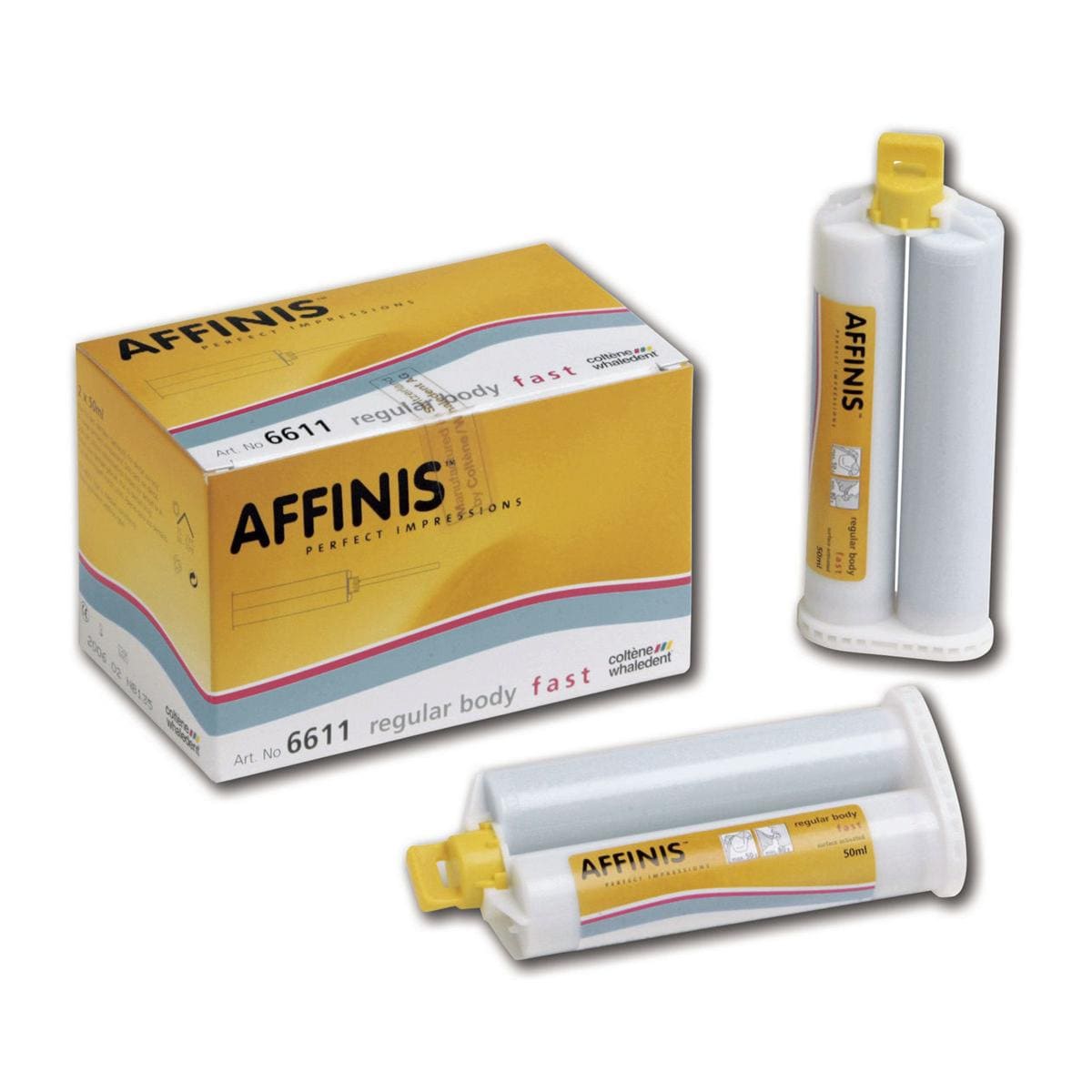Affinis System 50 - Fast Regular Body, 2x 50 ml et 12 embouts de mlange jaunes