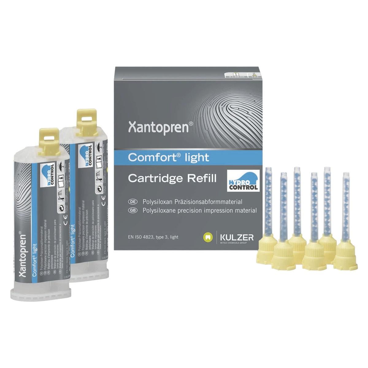 Xantopren Comfort - Light, 6x 50 ml en 36 mengtips