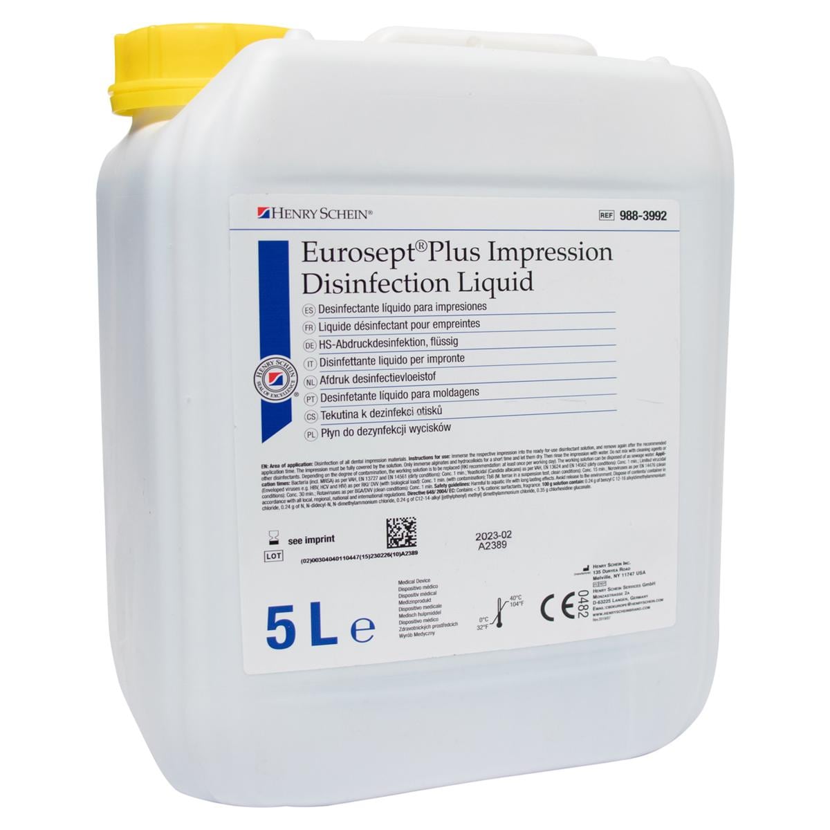 EuroSept Plus Impression Disinfection Liquid - 5 litres