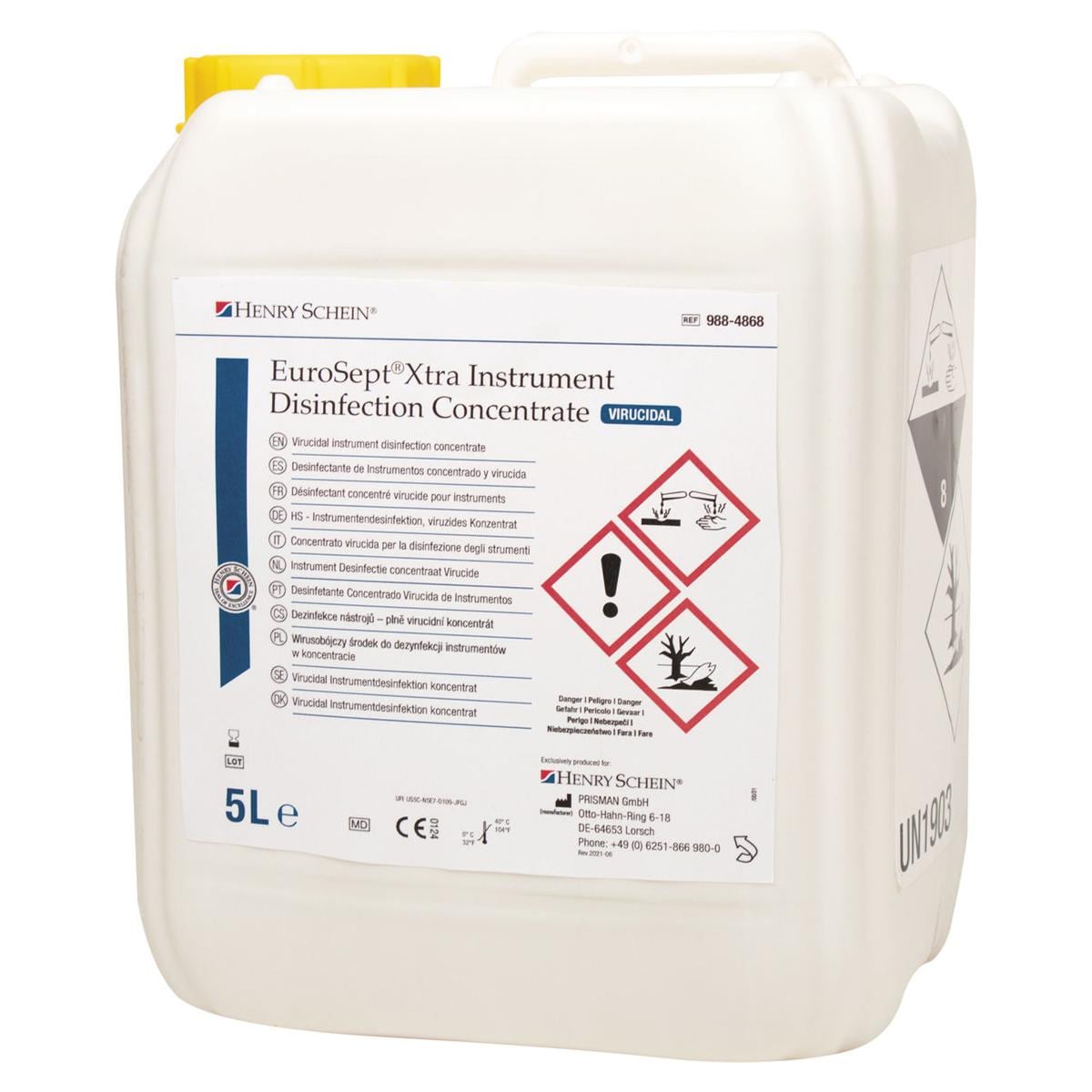 EuroSept Xtra Instrument Disinfection Concentrate Virucidal - Bidon, 5 litres