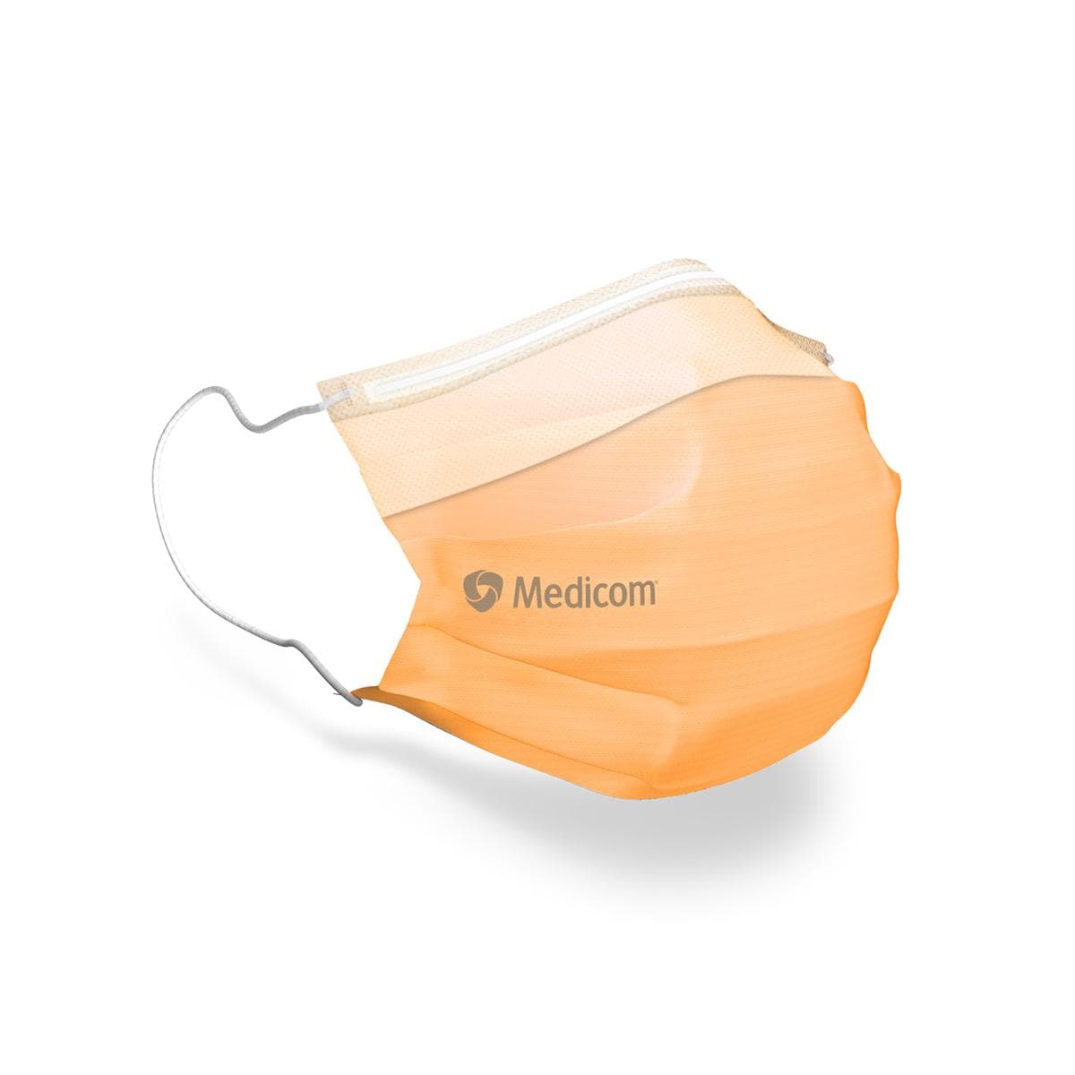 Masque buccal SafeMask SofSkin anti-bue  contour d'oreille Type IIR - Orange - 50 pcs