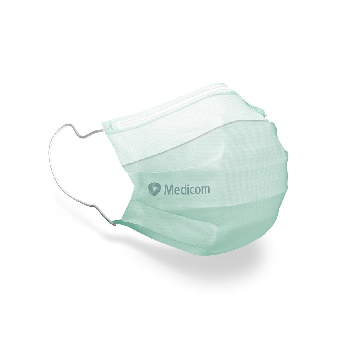 Mondmasker SafeMask SofSkin fog-free earloop Type IIR - Groen - 50 stuks