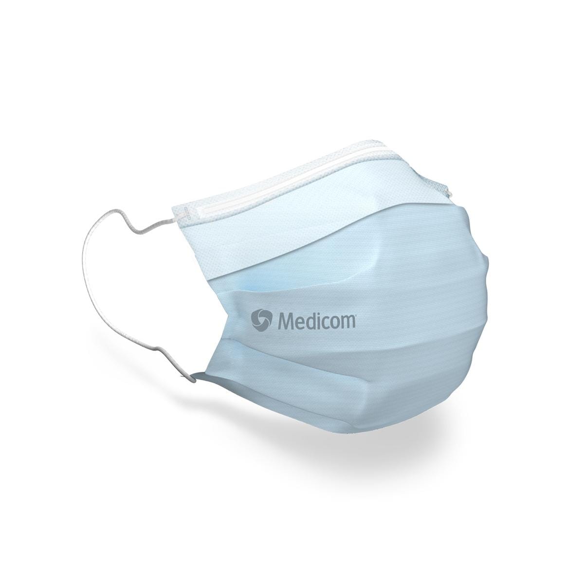 Masque buccal SafeMask SofSkin anti-bue  contour d'oreille Type IIR - Bleu - 50 pcs