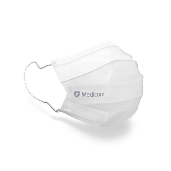 Mondmasker SafeMask Earloop Type IIR - Wit, 50 stuks