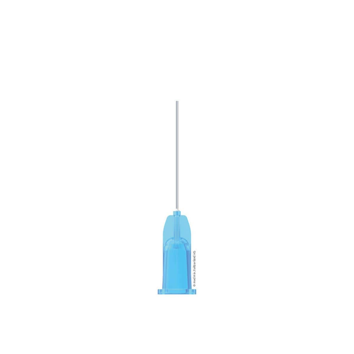 Aiguilles d'irrigation Transcodent Luer Endo - Bleu - 27G, 0,4 x 23 mm, 100 pcs