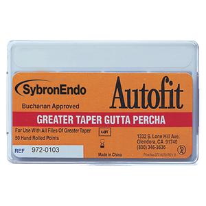 Autofit Gutta Percha - Greater Taper - .08 fine-medium