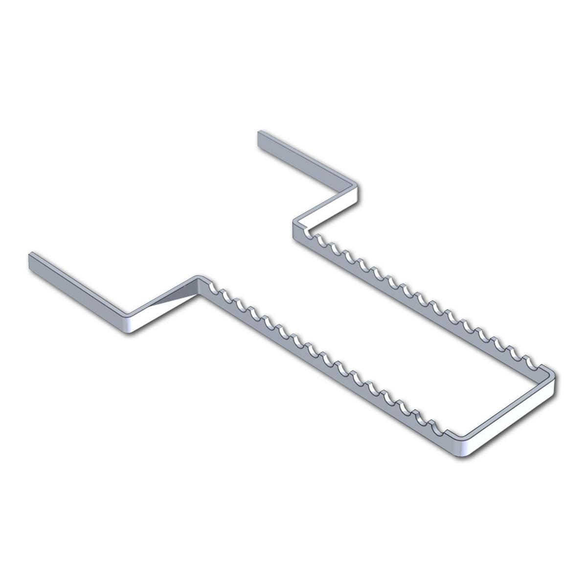Aluminium Tray porte-instruments - pour plateau 28 x 18 cm (16 instruments), argent