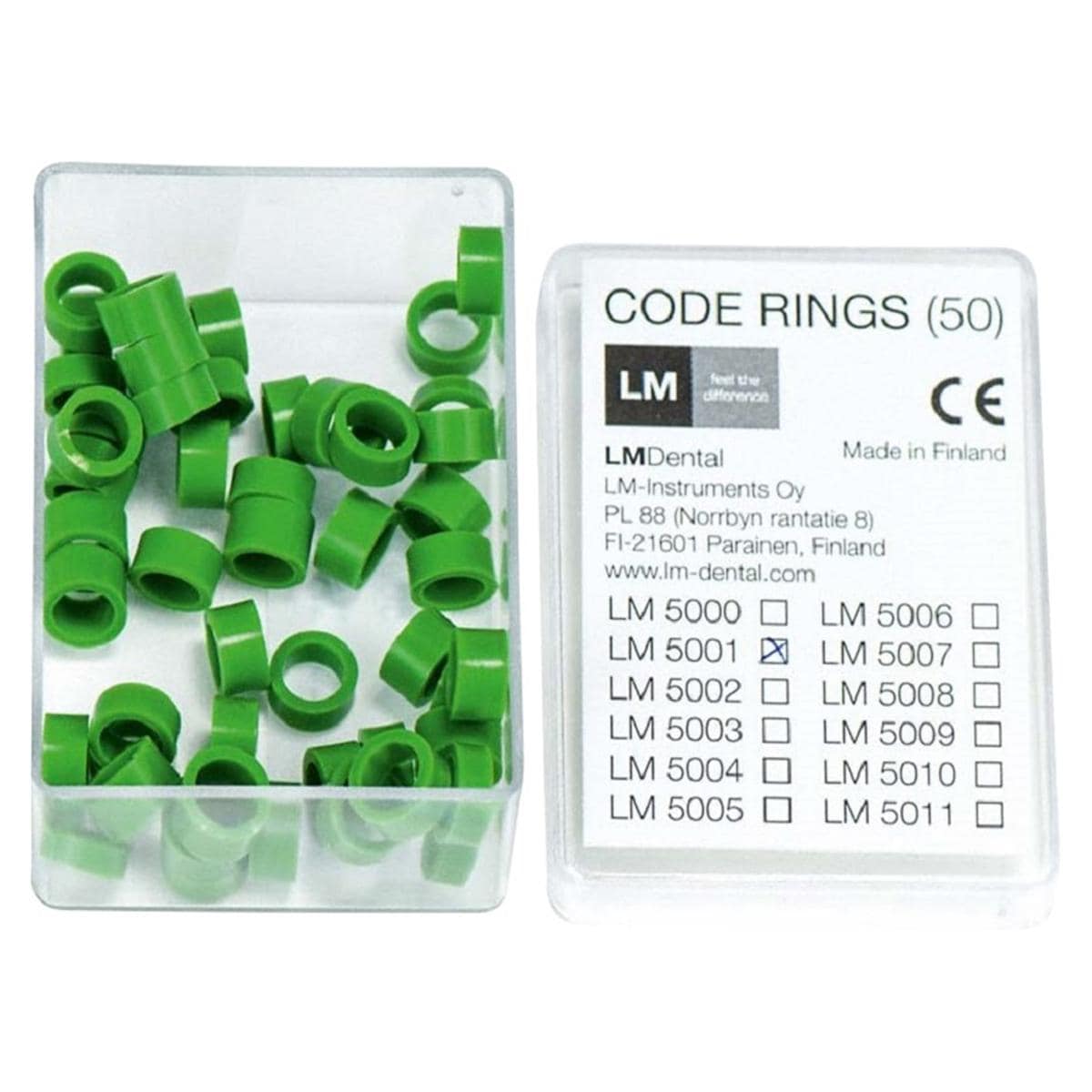 Coderingsringen - Groen, LM 5001 - 50 stuks