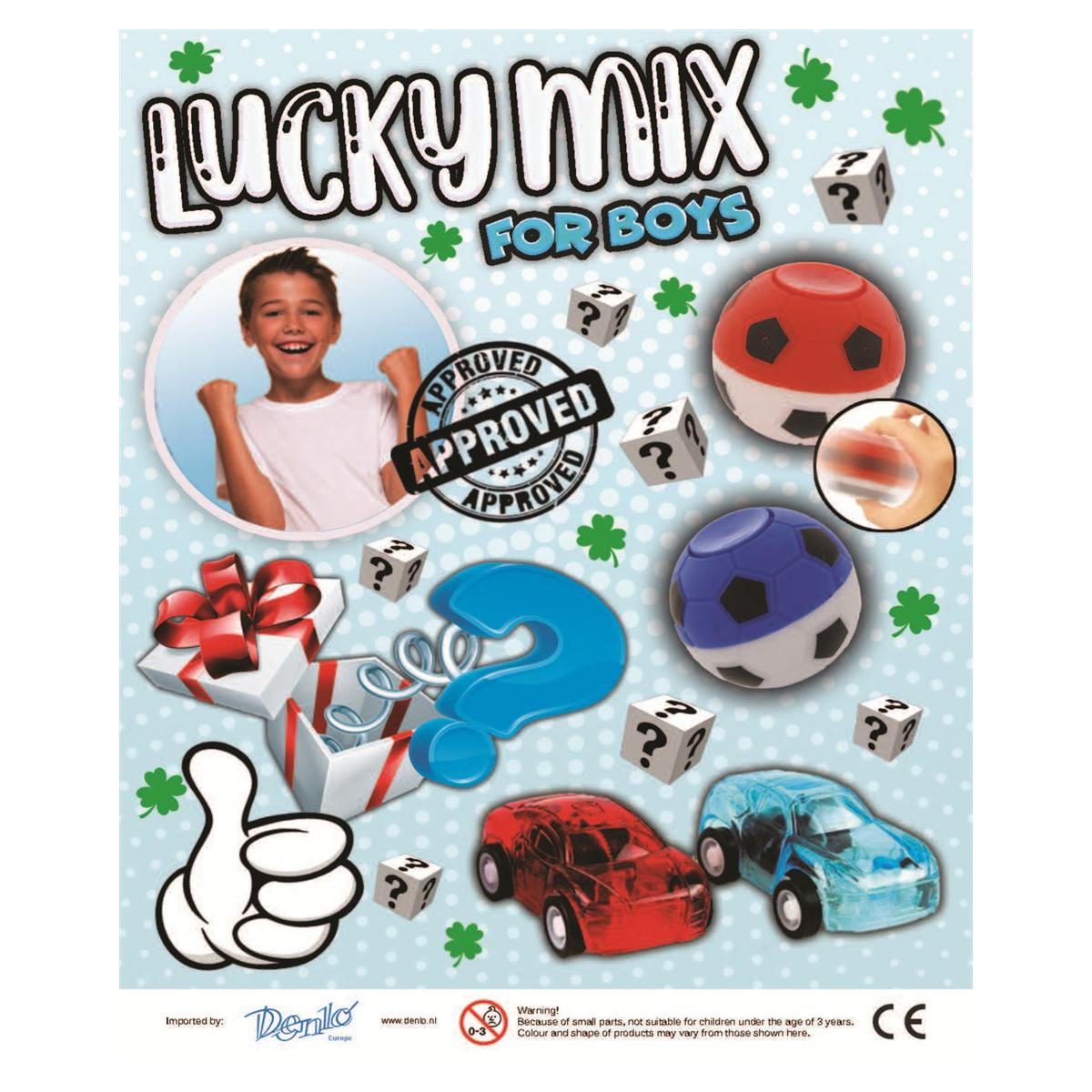Lucky Mix voor jongens in 50 mm capsules - V-50-J, 100 stuks