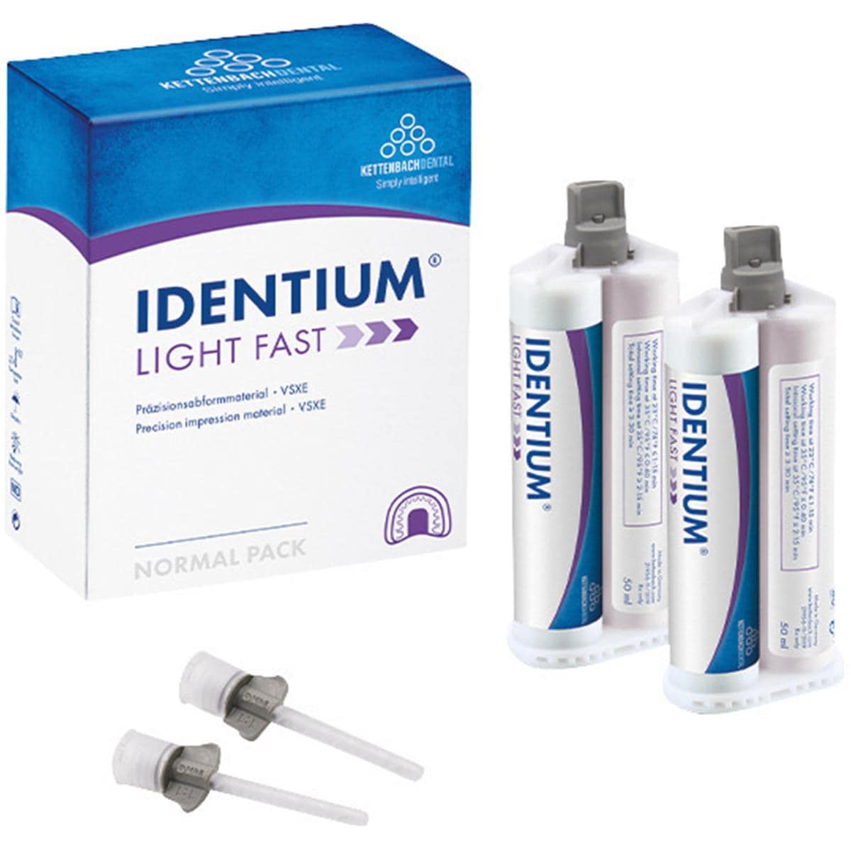 Identium Light - Fast, 2x 50 ml en 8 mengtips
