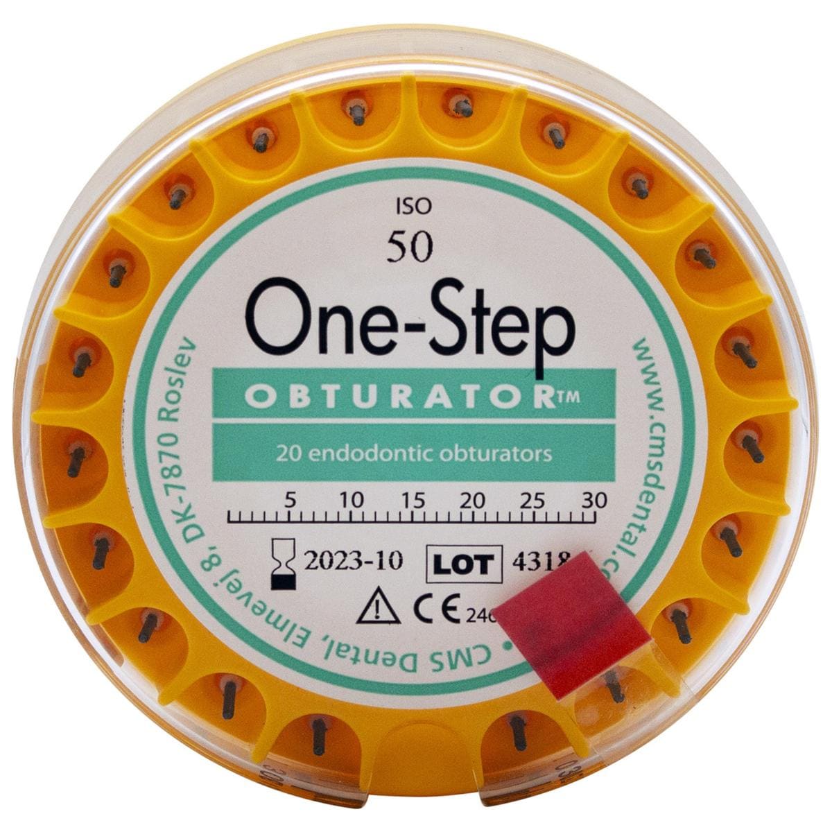 Obturateur One-Step - ISO 050, jaune