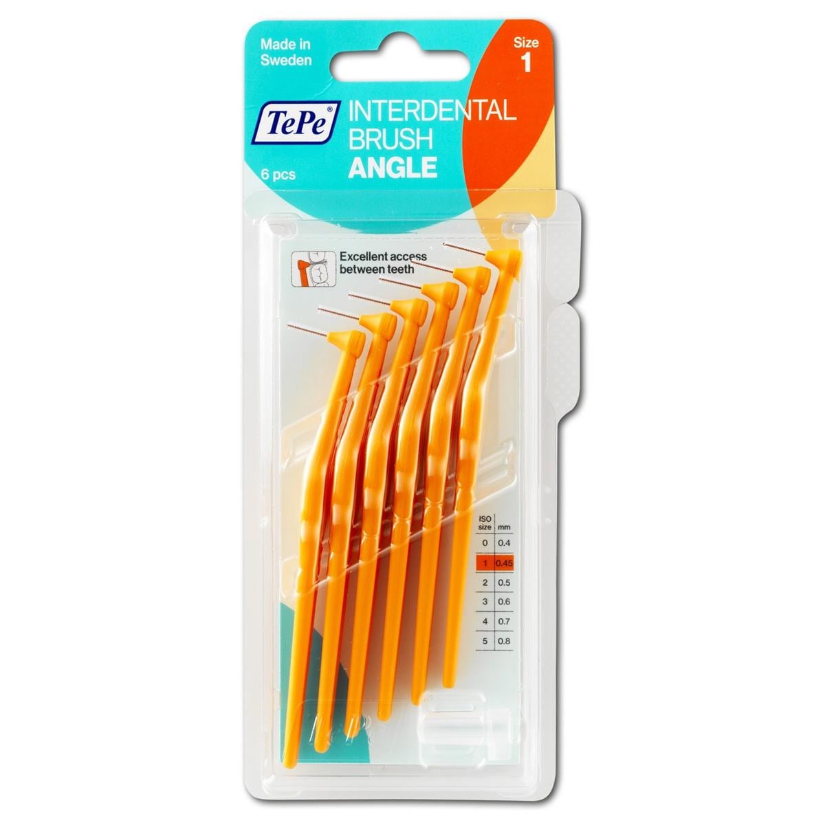 Angle Interdentale Ragers - Oranje, 0,45 mm - 6 stuks