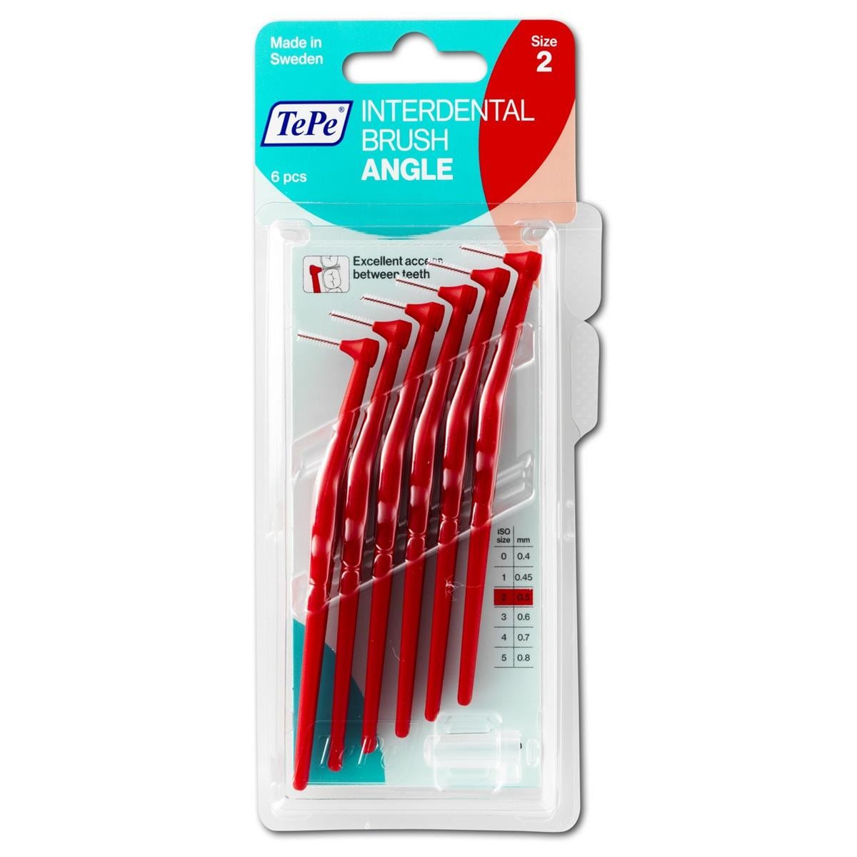 Brossettes interdentaires Angle - rouge, 0,5 mm