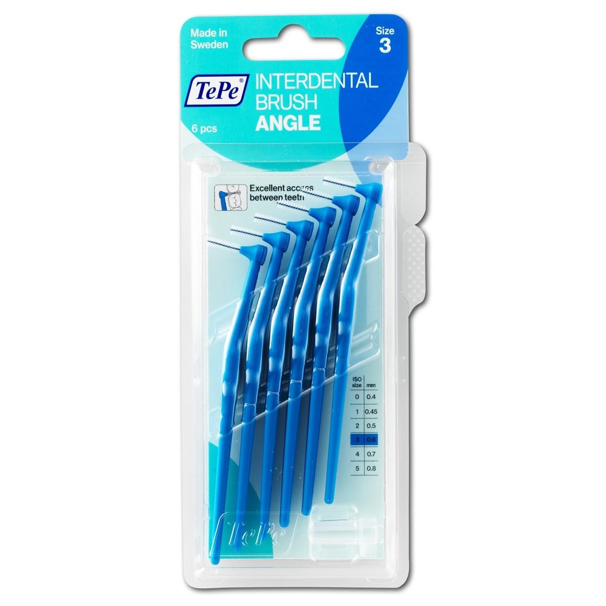 Angle Interdentale Ragers - Blauw, 0,6 mm - 6 stuks