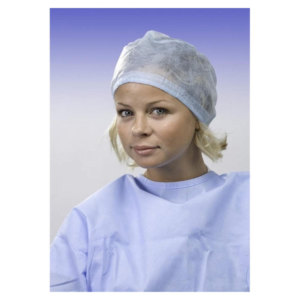 Charlottes chirurgicales - Cap, bleu clair 30.M0005 - 100 pcs
