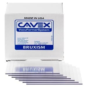 Vacuformer - Bruxisme 2 mm transparents, 25 plaques