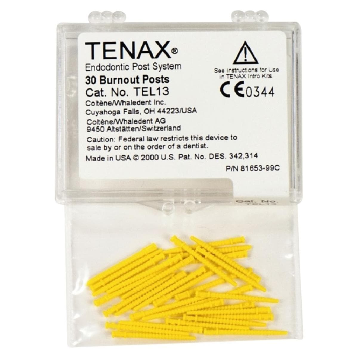 Tenax Uitbrandbare Stiften - Te-L-13 geel,  1,3 mm