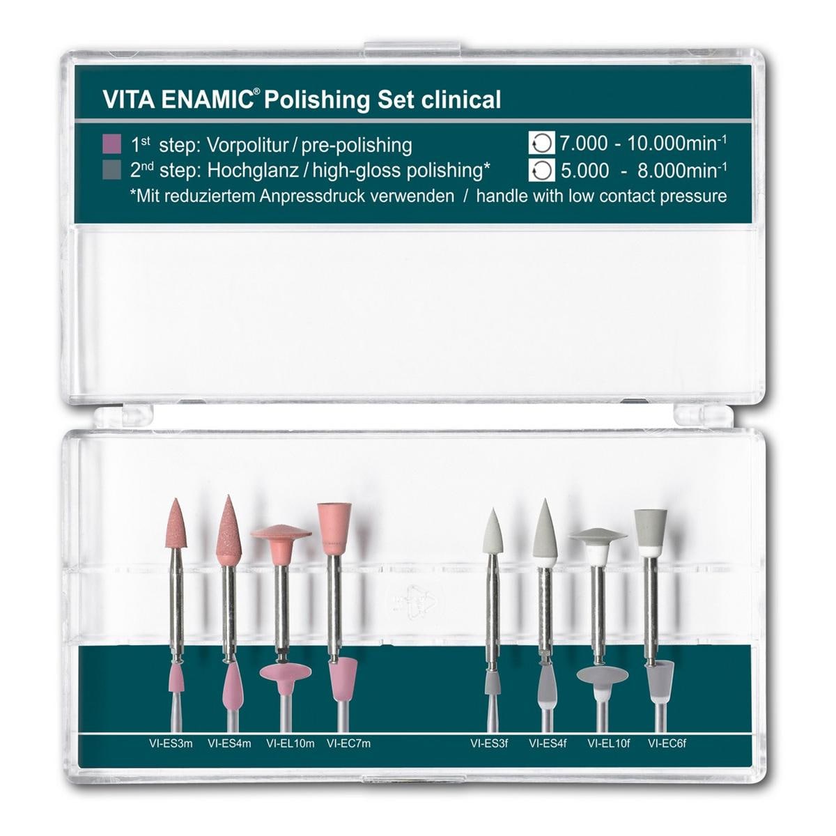 VITA Enamic Polishing Set Clinical - Assortiment, 8 stuks