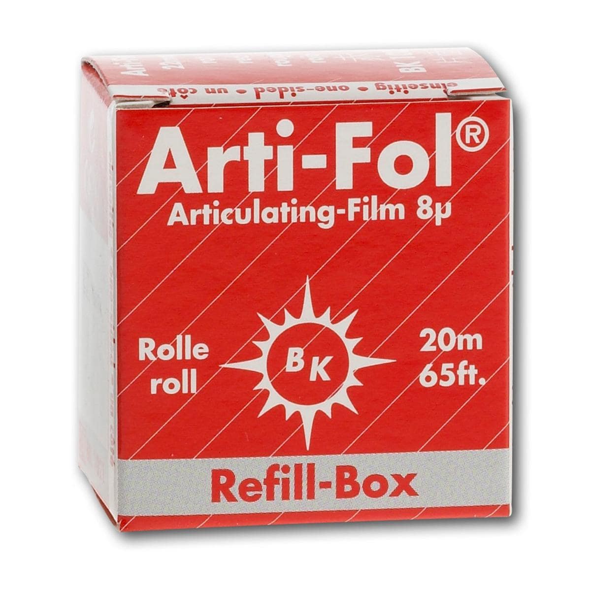 Arti-Fol simple-face, 8 micron - recharge - recharge, simple face, 20 m, BK 1021 rouge
