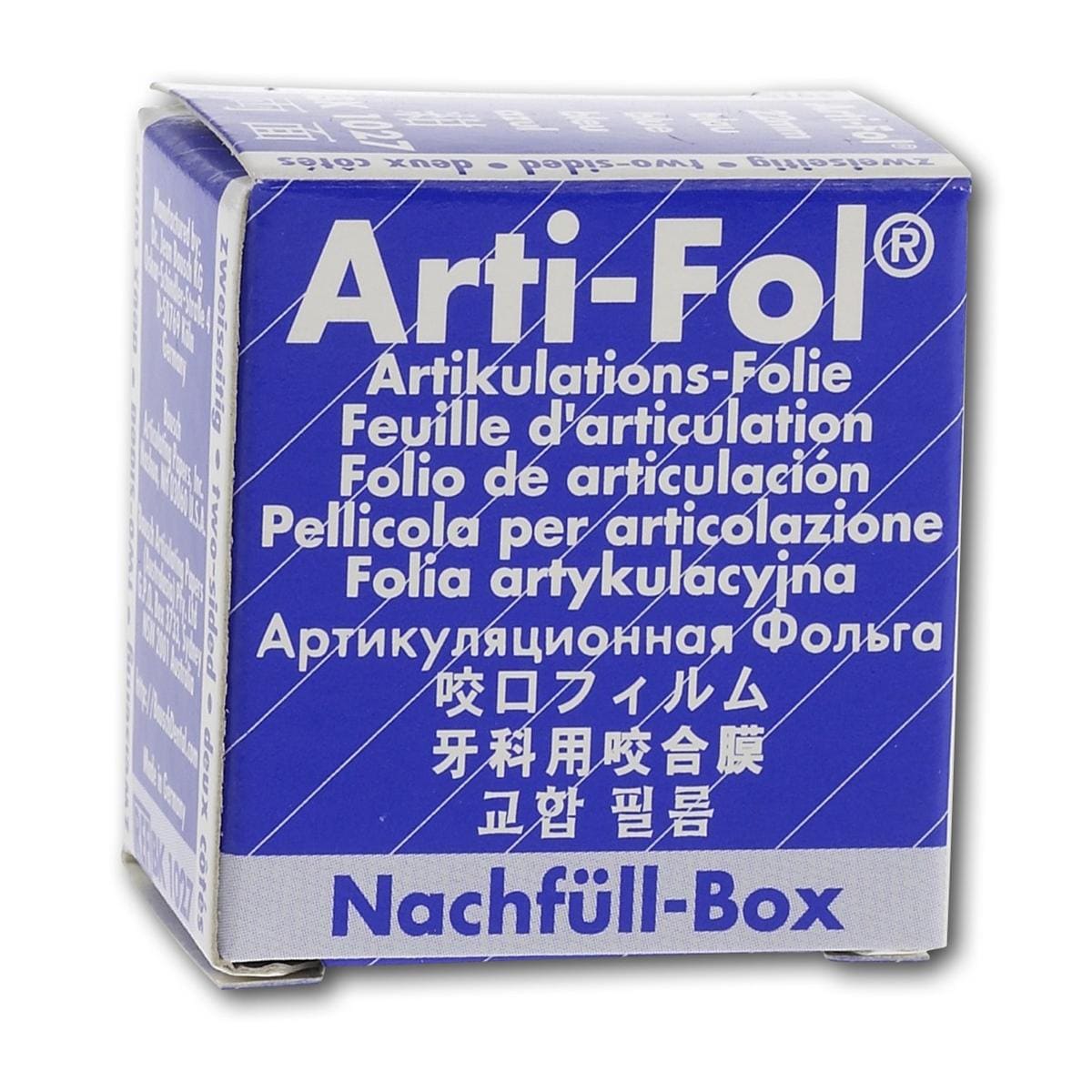 Arti-Fol double-face, 8 micron - recharge - recharge, double, 20 m, BK 1027 bleu