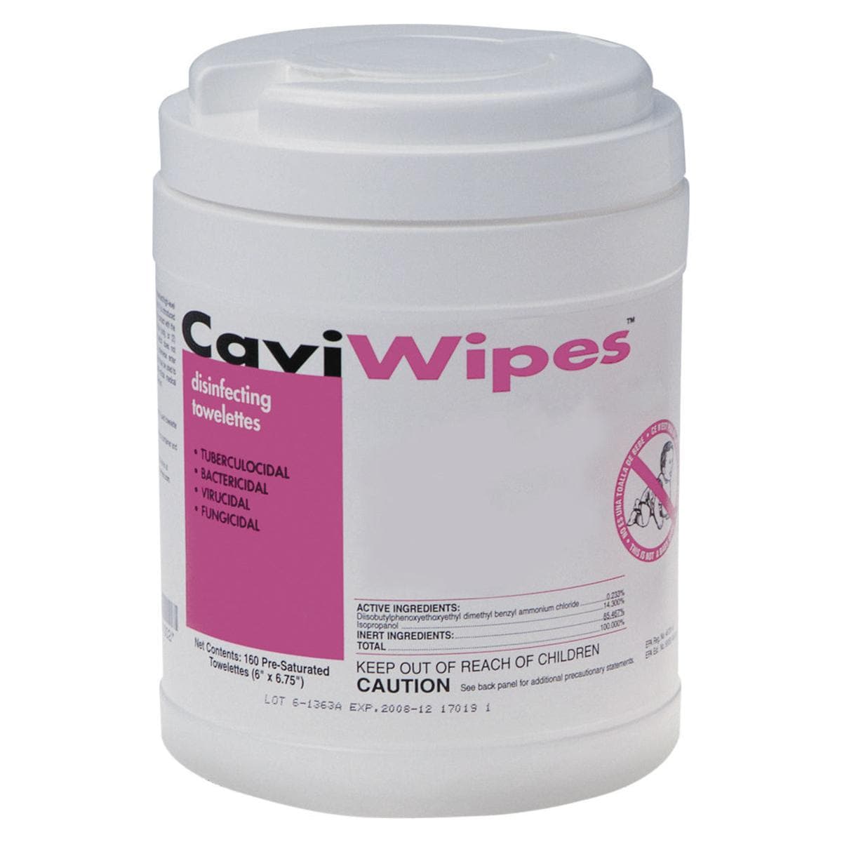 CaviWipes - Canister, 1x 160 lingettes