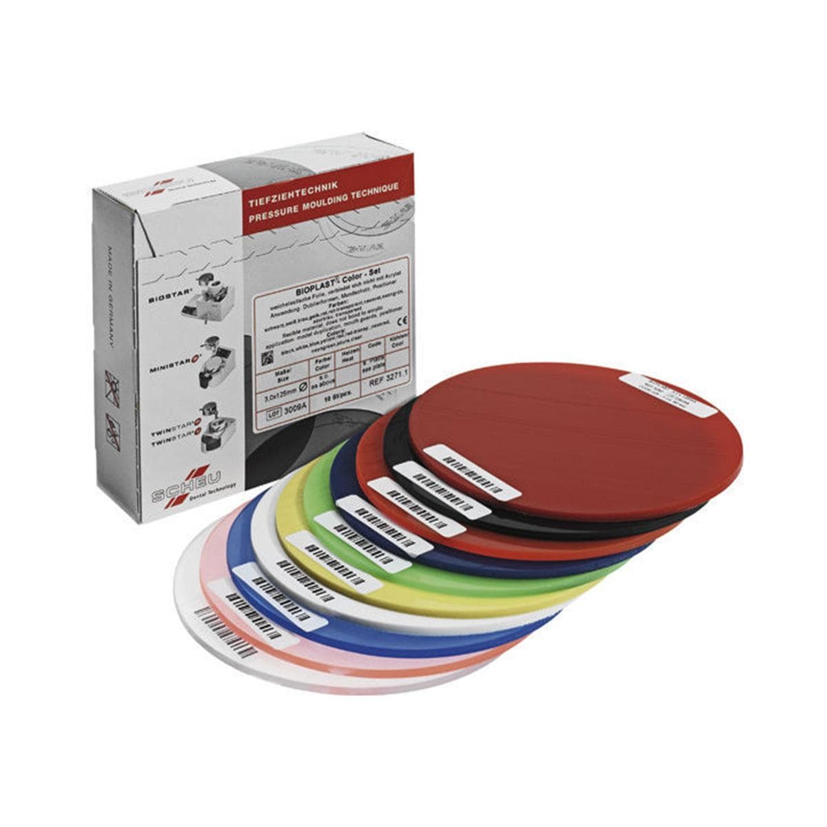 Bioplast Color,  125 mm - Set - Emballage, 10 pcs
