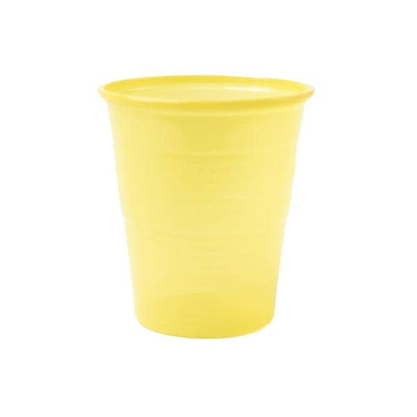 Gobelets en plastique 200ml - Jaune, 3000 pcs