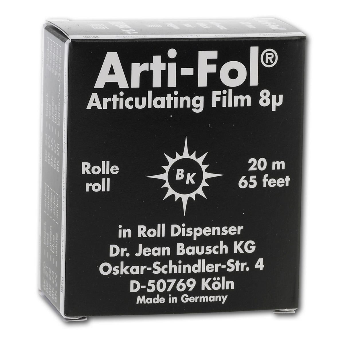 Arti-Fol double-face, 8 micron - rouleau, 22 mm large x 20 m, double face en distributeur, BK 24 noir