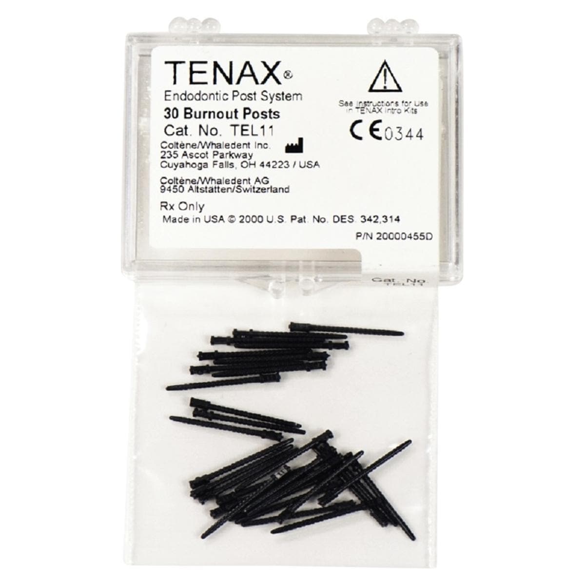 Tenax Uitbrandbare Stiften - Te-L-11 zwart,  1,1 mm
