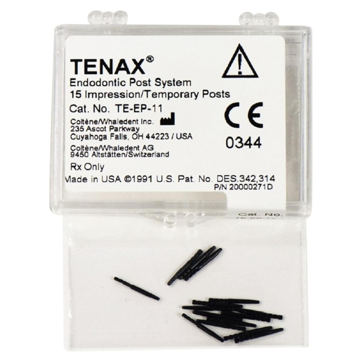 Tenax Afdrukstiften - Te-EP-11 zwart,  1,1 mm