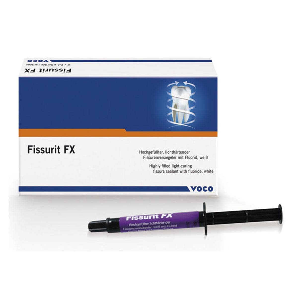 Fissurit FX - Blanc, 2x 2,5 g et embouts d'application type 40