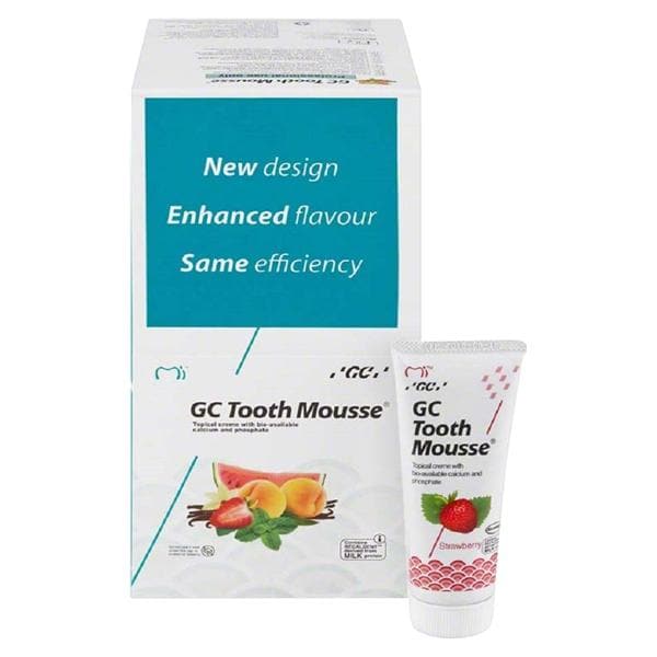 Tooth Mousse - navulling - Aardbei, 10 x 40 g