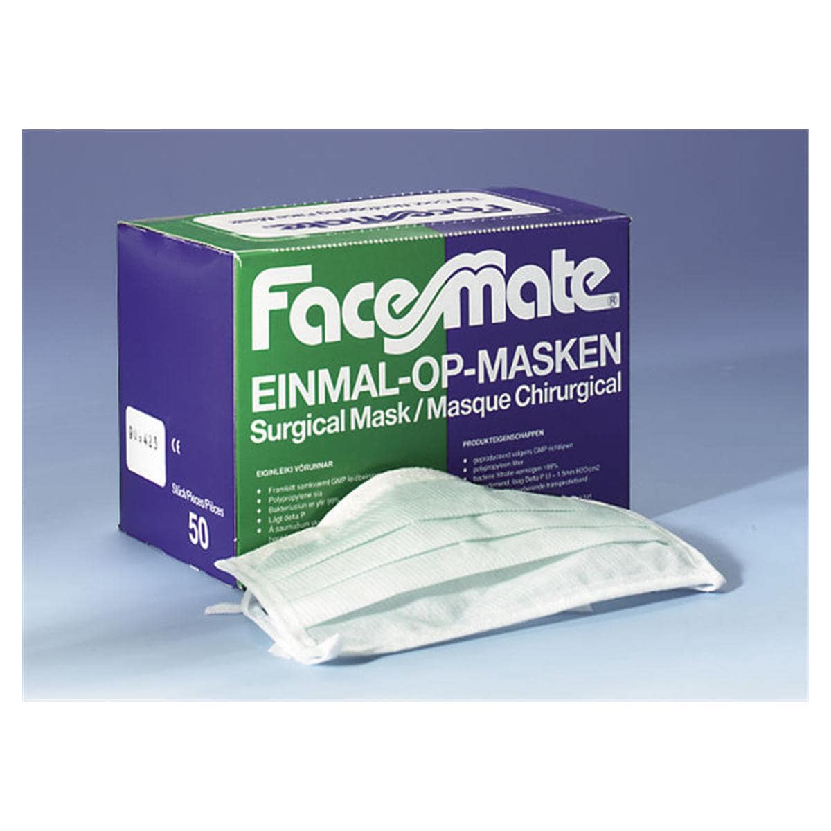 Facemate Masks Type II - Groen, 50 stuks