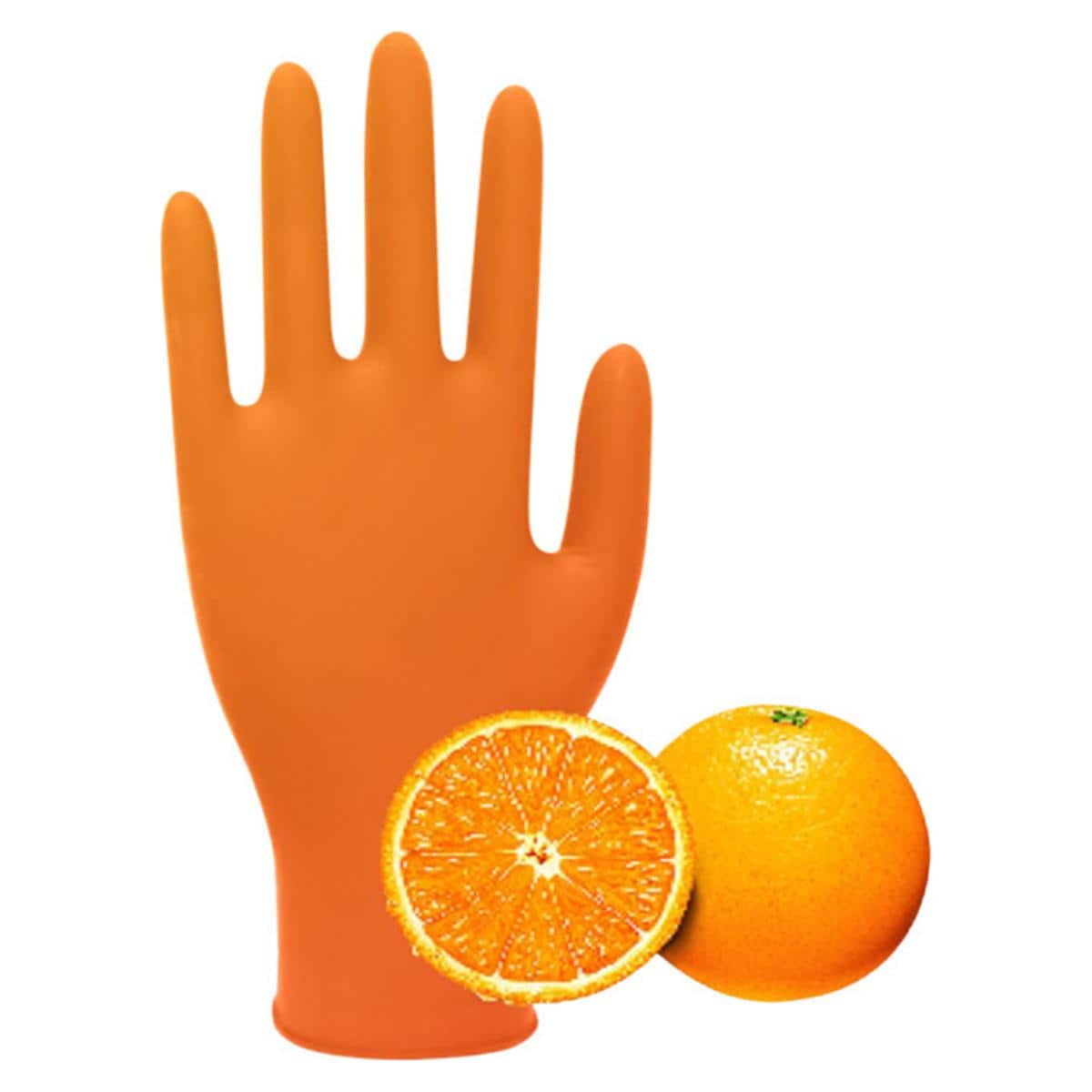 Nitrile Examination Gloves Parfum - Orange - L - 100 pcs