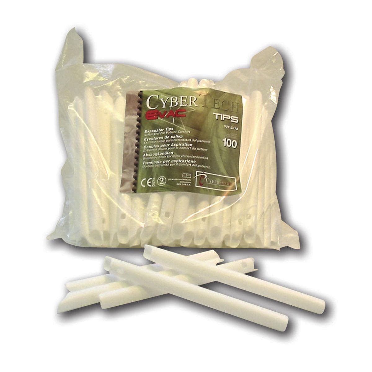 CyberEvac Canules d'aspiration disposable - Emballage, 100 pcs