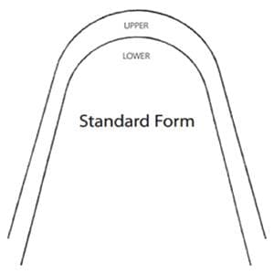 Draad RVS Standaard vorm, rechthoekig - Onder, .016 x .022 - 25 stuks