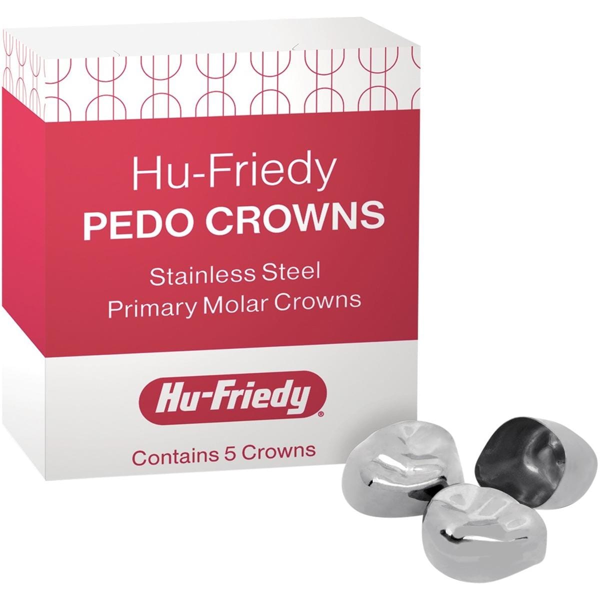 Pedo Crowns - boven rechts, 2e molaar - SSC-URE3, 5 stuks