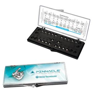 Pinnacle Roth Prescription .018" Slot, Patientenkit - 360-91-2031, Upper/Lower - 5x5 + haken op 3, 4, 5 Offsets (U/L 4,5)