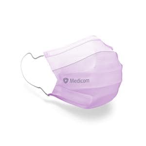 Mondmasker SafeMask Earloop Type IIR - Lavendel, 50 stuks