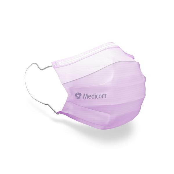 Mondmasker SafeMask Earloop Type IIR - Lavendel, 50 stuks