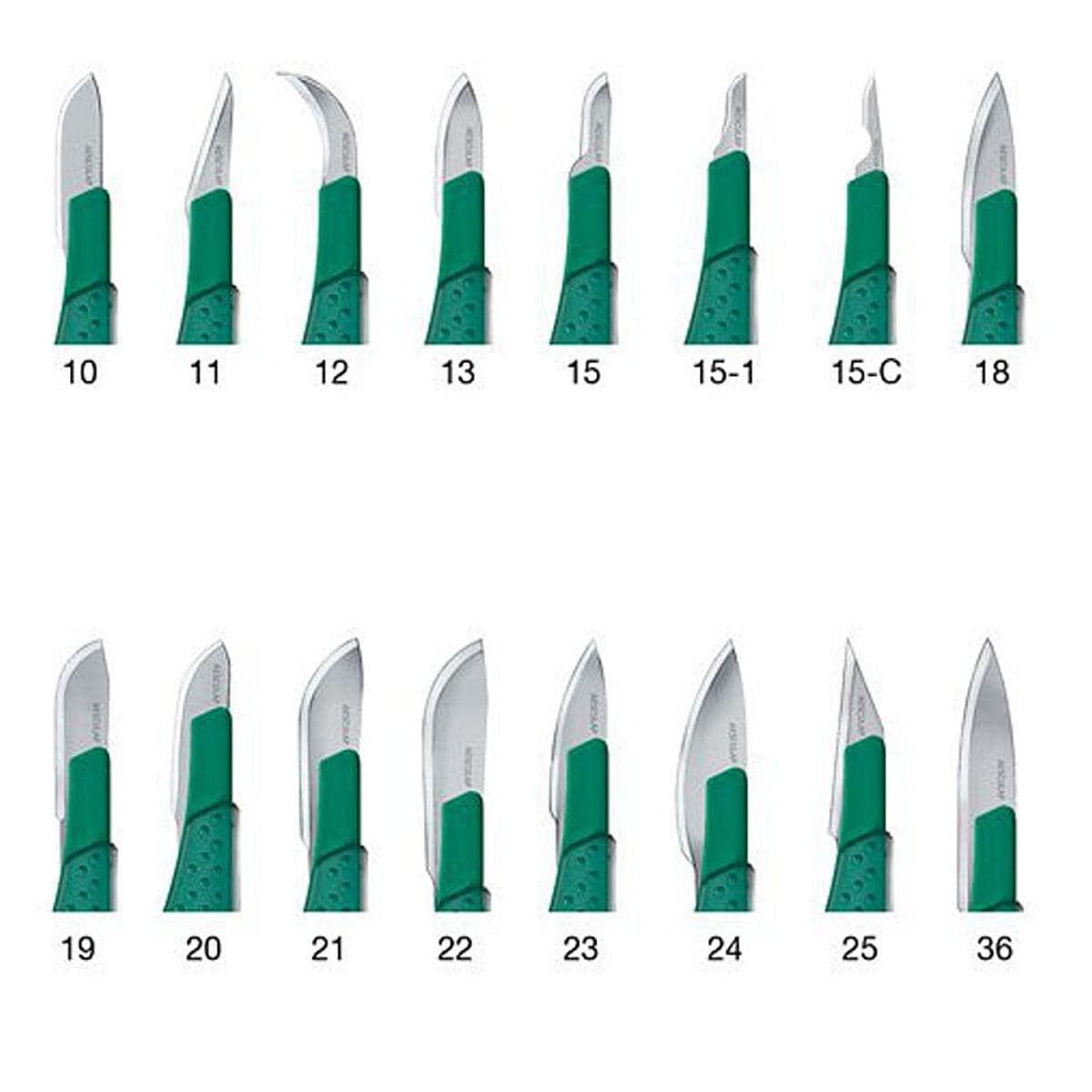 Disposable Scalpels safety heft - figuur 15, per 10st.