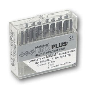 TMS Link Plus Minim - Single-Shear Titanium - EL821-24 zilver, Complete kit 24 stuks
