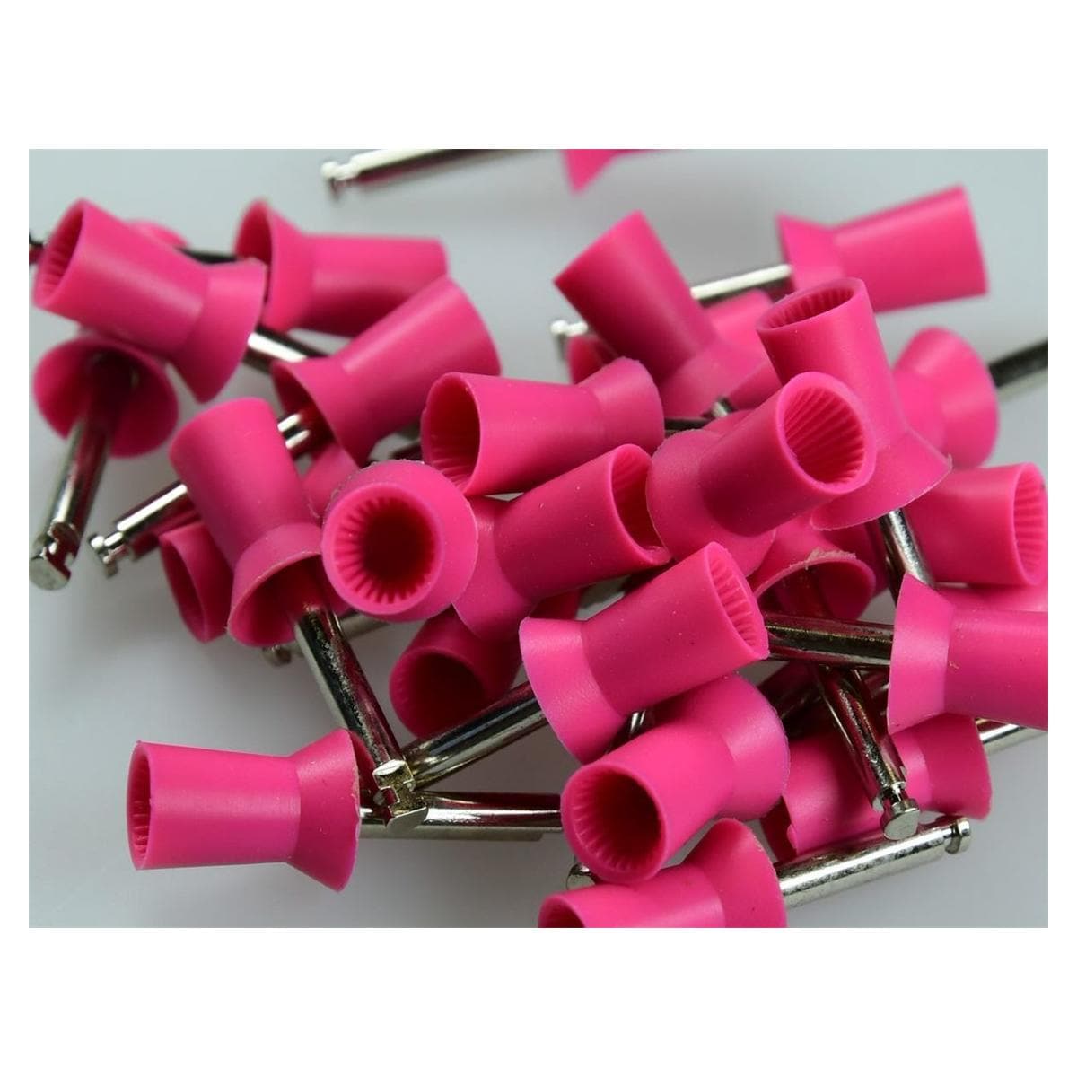 Prophy Cups Latch-Type (RA) - 9008/30 ribbed roze RA hard, 30 st